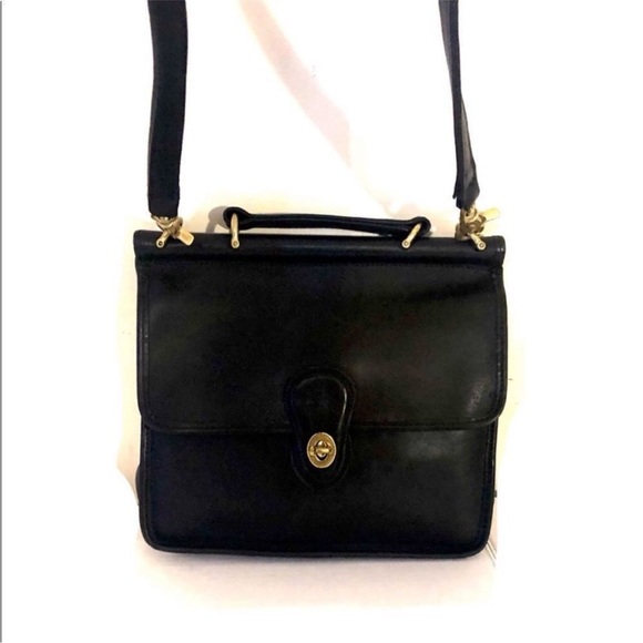 Vintage Coach Willis black leather crossbody bag - Picture 3 of 15